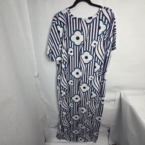 Lularoe 2X Dress - Blue & White - Picture 5 of 5